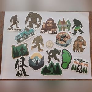 16 Bigfoot Stickers